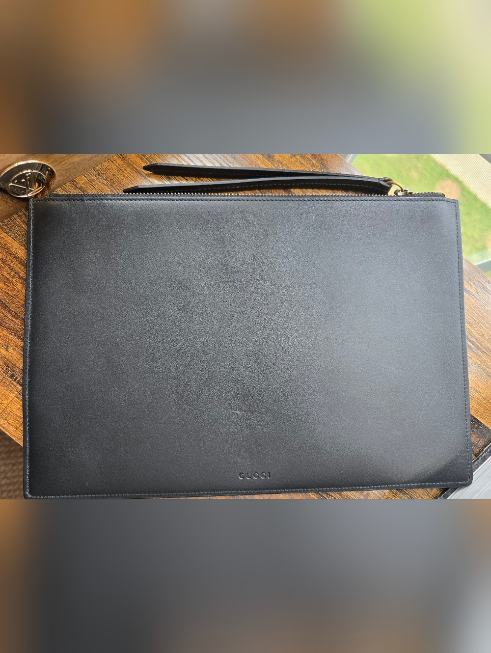 Gucci Ghost "Life is Gucci" Leather Clutch - Picture 5 of 5